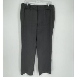 Zac & Rachel Women's Gray Stretch Straight Leg Office Dress Pants Size 12P